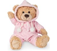 Animal en peluche Hermann Teddy Ours en peluche pyjama rose 30 cm