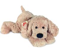 Teddy Hermann Schlenkerhund, Kuscheltier, Stofftier, Plüschtier, Hund, liegend, Plüsch, Beige, 40 cm, 92893