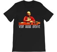 Teddy KGB Very Aggri Aysive TV Show Movie Men Cotton T-Shirt Short Sleeve Black Clothes Tees L