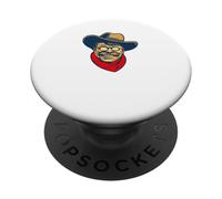 Teddy Roosevelt Rough Rider American National Parks Retro PopSockets PopGrip Adhésif