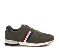 Teddy Smith - Baskets Running Bleu Marine avec Patch Bleu en Velours à Talon compensé Bas