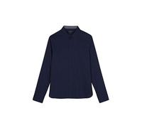 Teddy Smith Carton ML Chemise, Total Navy/Paon, M Homme
