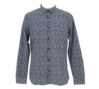 Teddy Smith Chemise Homme Carton ML Total Navy/Bleu/Blanc