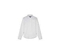 Teddy Smith Chemise pour Homme - Modèle C-Volt 2 ML - Motif Uni - Droite - Blanc - Taille S