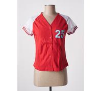 teddy smith chemisiers et blouses femme de couleur rouge 40