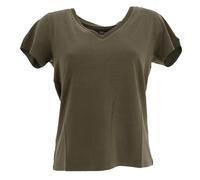Teddy Smith Femme T-mia MC T-Shirt, Vert, S EU