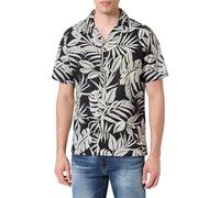 Teddy Smith Homme C-Falco MC Chemise, Charbon, S EU