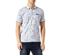 Teddy Smith Homme Polo PASY 2 MC, White Melange/All Over, XXL