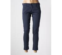teddy smith pantalons femme de couleur bleu
