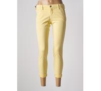 teddy smith pantalons femme de couleur jaune W25