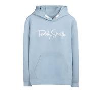 Teddy Smith - Sweat Junior Garçon Coton avec Manches Longues et à Capuche Bleu Clair - Taille 10_Years