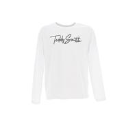 Teddy Smith Tee-Shirt Garçon T-Evan ML Jr Blanc
