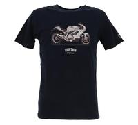 Teddy Smith Tee-Shirt Homme T-Carser MC Total Navy Taille M