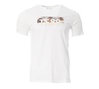 Teddy Smith Tee-Shirt Homme T-Ezio 2 MC Blanc/Motif 2