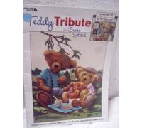 Teddy tribute in cross stitch