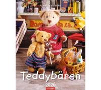 Teddybären Kalender 2026: Foto-Wandplaner mit niedlichen Teddys. Jeden Monat ein liebevoll arrangiertes Bären-Foto im Format 30 x 39 cm. Mit Platz zum Eintragen.