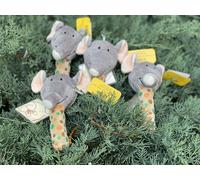 Teddykompaniet Diinglisar Éléphant Rasselmit Miroir 14 CM Neuf Animal en Peluche