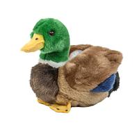Teddys Rothenburg Canard en peluche - 20 cm - Vert/noir/marron/bleu