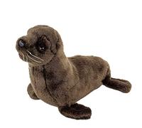 Teddys Rothenburg Uni-Toys Lion de mer en peluche, marron foncé, 25 cm, en peluche, pour bébé et enfant