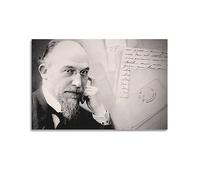 TeDe Erik Satie Art Poster mural pour salon et chambre à coucher 20 x 30 cm sans cadre