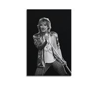 TeDe Rod Stewart Impression sur toile murale sans cadre pour salon et chambre à coucher Motif chanteur masculin 60 x 90 cm
