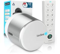 Tedee GO2 Alu Serrure Intelligente Connectée Retrofit | Keypad PRO Empreinte Digitale, Code PIN, Entrée sans Clé | Verrouillage Automatique | Compatible Matter, Alexa, Google Home, Apple, SmartThings