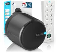 Tedee GO2 Alu Serrure Intelligente Connectée Retrofit | Keypad PRO Empreinte Digitale, Code PIN, Entrée sans Clé | Verrouillage Automatique | Compatible Matter, Alexa, Google Home, Apple, SmartThings