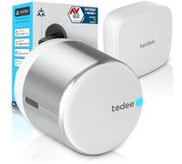 Tedee GO2 Alu Serrure Intelligente Connectée WiFi Bluetooth Retrofit | Bridge Accès à Distance, Entrée sans Clé, Verrouillage Automatique | Compatible Matter, Alexa, Google Home, Apple HomeKit