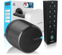 Tedee GO2 Alu Serrure Intelligente Connectée WiFi Bridge | Keypad PRO Empreinte Digitale, Code PIN, Accès à Distance, Entrée sans ompatible Matter, Alexa, Google Home, Apple, SmartThings