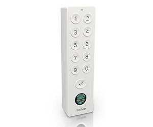 Tedee Keypad PRO - Clavier Biométrique pour Serrure Connectée, Empreinte Digitale, Code PIN, Entrée sans ompatible Tedee GO, GO2 et PRO