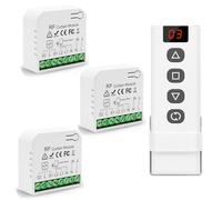 Tedeligo Interrupteur Module Volet Roulant Sans Fil, Commutateur de Commande à Distance de Moteur AC 220V 230V sans Fil pour Volets Roulants Stores Auvent Émetteur Radio RF Contrôle de Portée 100M