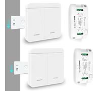 Tedeligo Kit interrupteur lumière sans fil CA 220-240 V récepteur RF 433 MHz contrôlable à 100 mètres