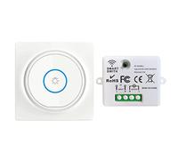 Tedeligo kit Interrupteur Sans Fil, Interrupteur Auto-générateur Mobile Relais 220V Récepteur Rf émetteur Radio Télécommande 100 Mètre Contrôle De Portée Pour Les Lumières