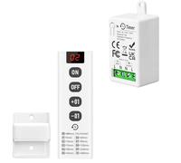 Tedeligo Kit Interrupteur Sans Fil, Module Récepteur Relais 220V CA 2200 W Dix Modes De Contrôle Par Compte À Rebours Portée De 50M Pour Éclairage