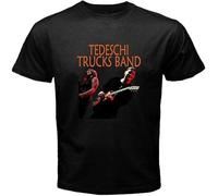 Tedeschi Trucks Band Blues Rock Music Men's Black T Shirt Manches Courtes(Small)