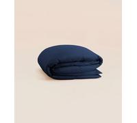 Tediber - Housse de couette 100% coton bleue - Toucher doux et lisse - Percale de coton 71 fils - Livraison et retours gratuits