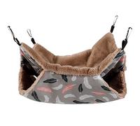 Tedious Hamac pour Furet | Hamac Chaud à 2 étages pour Cochon d'Inde pour Jouer et se Reposer,Hamac Chaud pour Lapin, Petit hamac pour Animaux de Compagnie avec Quatre Crochets en Zinc pour Monter