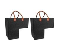 Tedious Panier escalier en Forme de L | 2 paniers de Rangement d'escalier Pliables | Grand Organisateur de paniers d'escalier avec poignée en Cuir | Boîte Rangement Polyvalente sans déformation