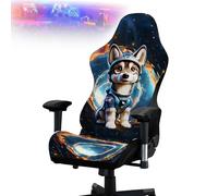 Tedkoo Housses de Chaise de Gaming à imprimé élastique, Housse de siège de Chaise d'ordinateur de Bureau en Polyester avec Housse d'accoudoir