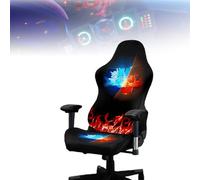 Tedkoo Housses de Chaise de Gaming, Housses de siège de Chaise en Polyester Extensible pour chaises de Jeu de Course inclinables(Gaming Motif E)