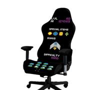 Tedkoo Housses de Chaise de Gaming, Lot de 4, avec accoudoirs, en Polyester élastique Extensible, pour Bureau et Ordinateur(Game Style A)