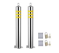TEDMSGR Cônes De Signalisation, Bornes De Sécurité, Poteaux De Stationnement pour Allées, Cônes Réfléchissants Robustes pour Chantiers Et Poteaux De Rue, Lot De 3, 75 Cm/29,5 Po