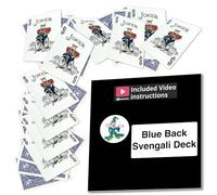 Ted's Sterling Magic Factory Cut Bicycle Color Joker Trick Deck (Blue Svengali)