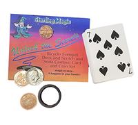 Ted's Sterling Magic Jeu de cartes Svengali Svengali pour vélo et pièces de monnaie américaines authentiques US Scotch et Soda Centavo (bleu)