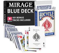 Ted's Sterling Magic Rider Back Mirage Deck (Super Svengali) Trick (Dos bleu, carte Any Force)