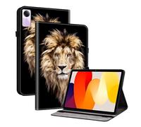 TEDTIKJT Coque Compatible avec Infinix Xpad 20 11" 2025 étuis Housse PU Cuir Flip Support Protection Motif Peint Etui Housse pour Tablette Infinix Xpad 20 Coque,Tête de Lion