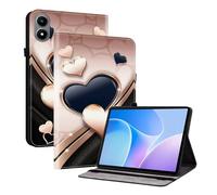 TEDTIKJT Coque Compatible avec Nokia T20 10.4" 2021 étuis Housse PU Cuir Flip Cover Fente pour Carte Pen Fente Support Protection Motif Peint étui Tablette Nokia T20 Housse,Amour