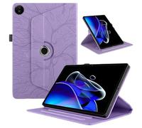 TEDTIKJT Coque pour Honor Pad 10 12.1 Pouces 2025 étuis Housse PU Cuir 360°Rotatif Multi-Angle Stand Flip Protection pour Honor Pad 10 Coque Cover,Violette Arbres