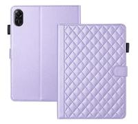 TEDTIKJT Coque pour Honor Pad X8a/Honor Pad X9 11" 2024 Étui Tablette Housse PU Cuir Flip Cover Case avec Magnétique Support Coque pour Honor Pad X8a Housse,Violet Rhombique