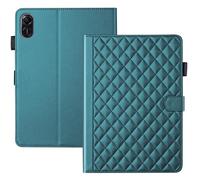 TEDTIKJT Coque pour Honor Pad X8a/Honor Pad X9 11" 2024 Étui Tablette Housse PU Cuir Flip Cover Case avec Magnétique Support Coque pour Honor Pad X8a Housse,Vert Rhombique